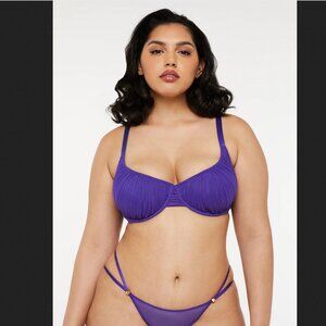 NWT Savage X Fenty Gathered Mesh Balconette Bra